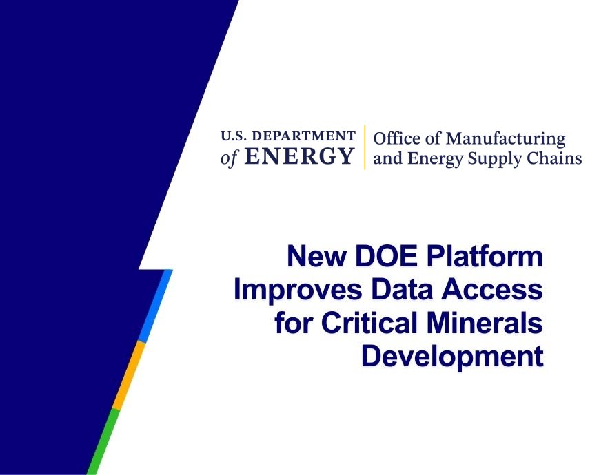 New DOE Platform Improves Data Access for Critical Minerals Development ...